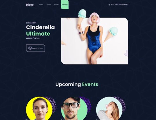 Disco Website Template